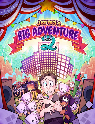 Jerma's Big Adventure 2 Game Fanart poster