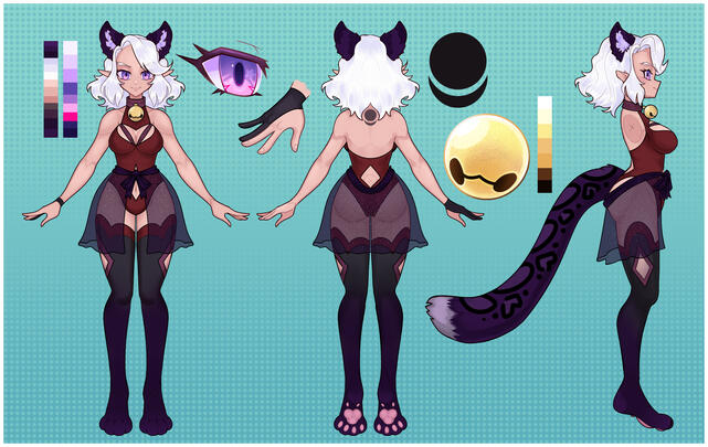 Feyral Ref sheet Commission